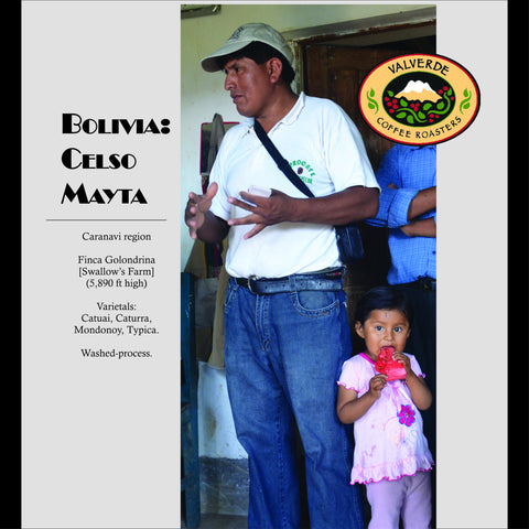 86+ Find: Celso Mayta (Bolivia) Microlot Roast. NEW ARRIVAL!